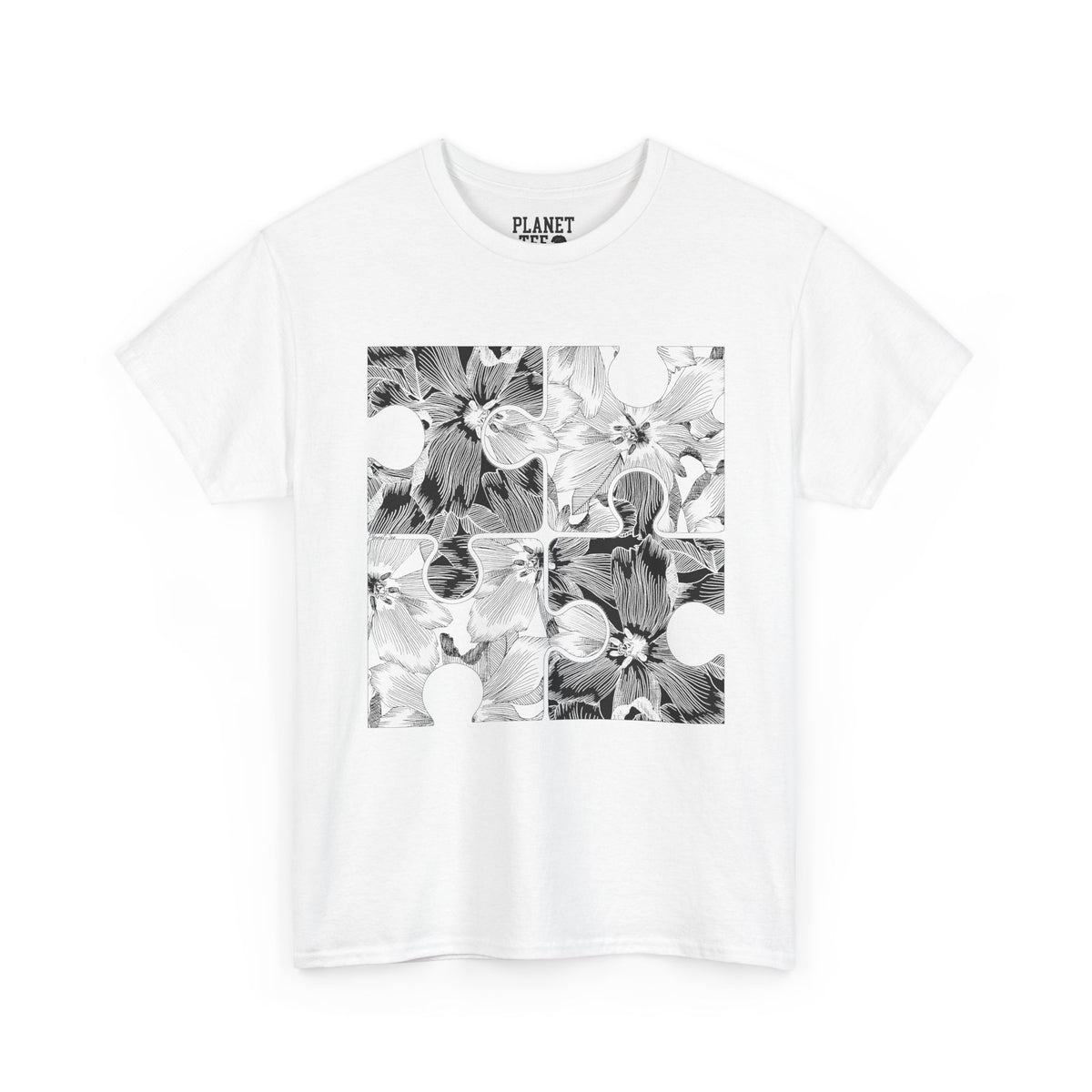 Edit II - Jigsaw Floral Pattern Tee