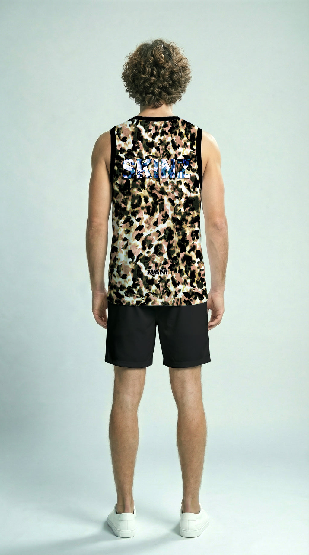Abstract Leopard Print Basketball Jersey