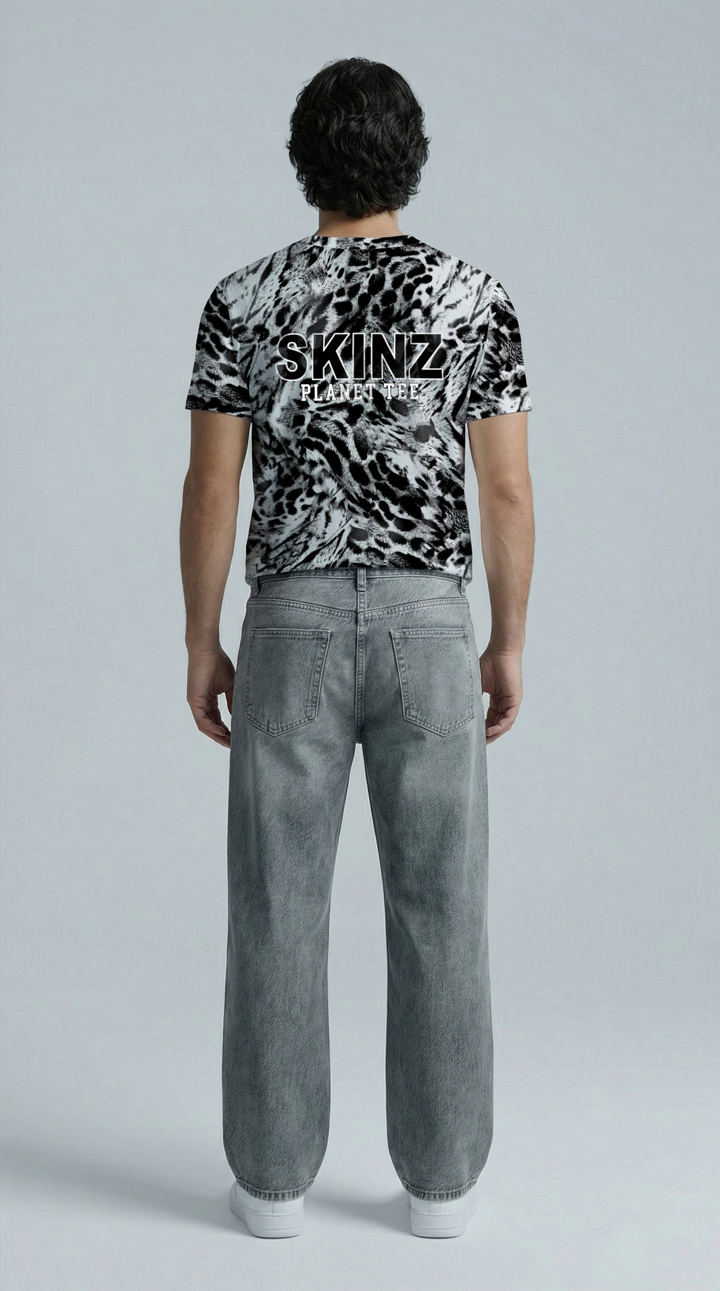 Mono Clouded leopard Men's Tee