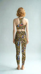 Multi Layered Leopard Yoga Leggings