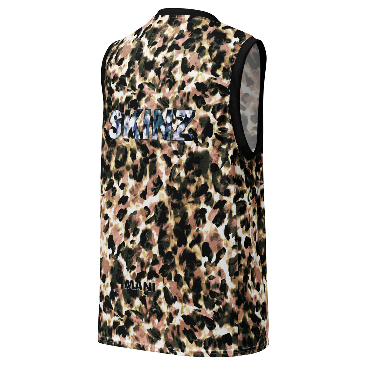 Abstract Leopard Print Basketball Jersey
