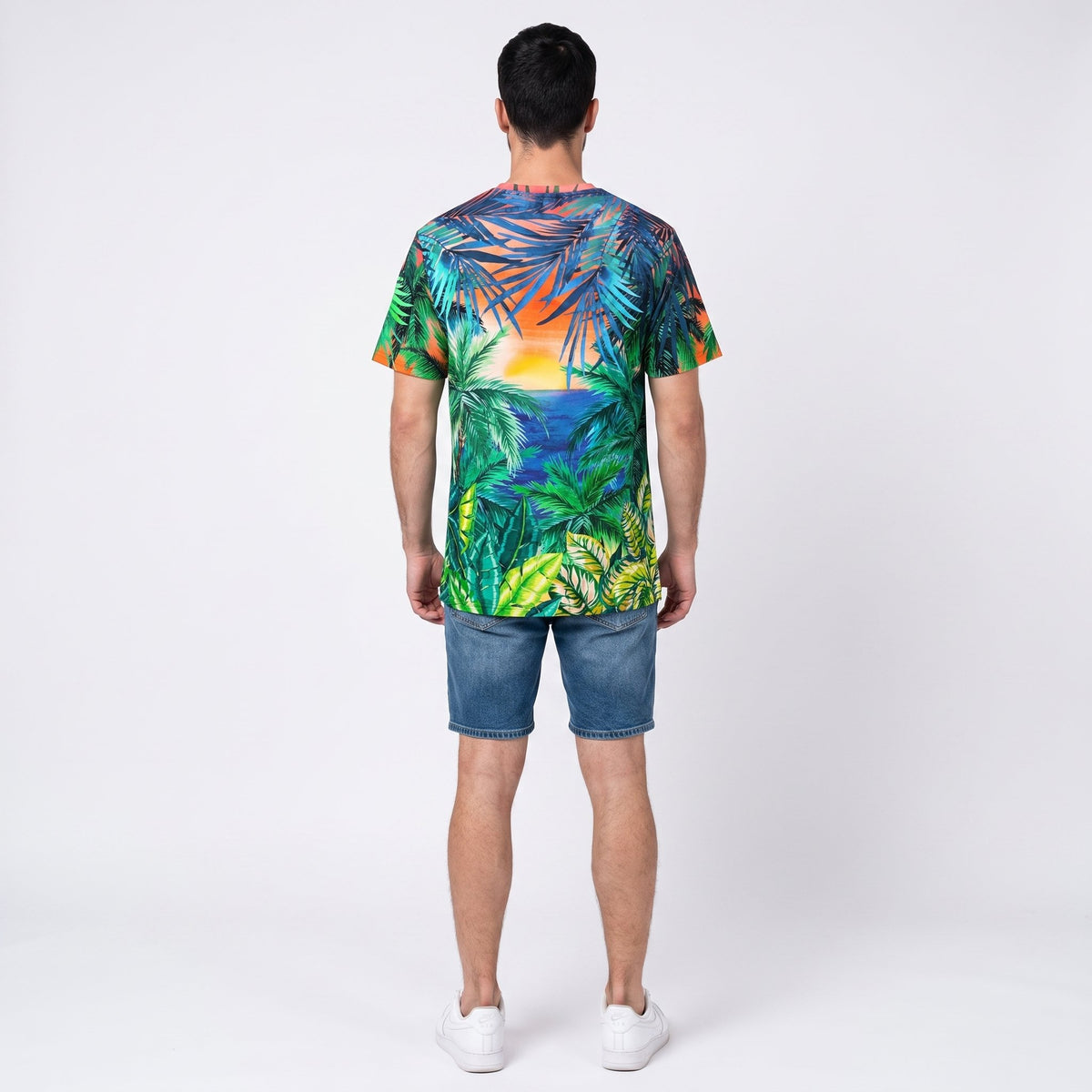Tropical Jungle Sunrise Men's Tee